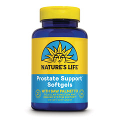 NSL073 | Nature's Life Prostate Support softgels bottle with saw palmetto front label