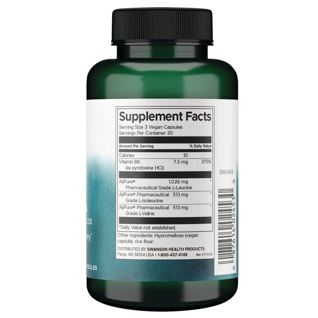 SWU453 | Back label with supplement facts and serving information - Thumbnail