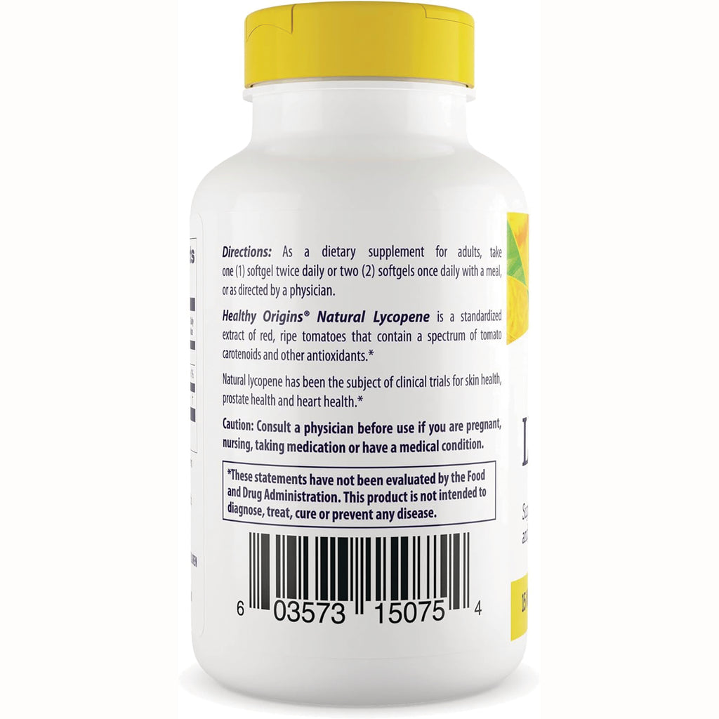 HRG039 | back label of white supplement bottle showing directions text, caution box and barcode - Thumbnail