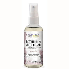 ARC053 | Aura Cacia Patchouli & Sweet Orange aromatherapy mist spray bottle 4 fl oz