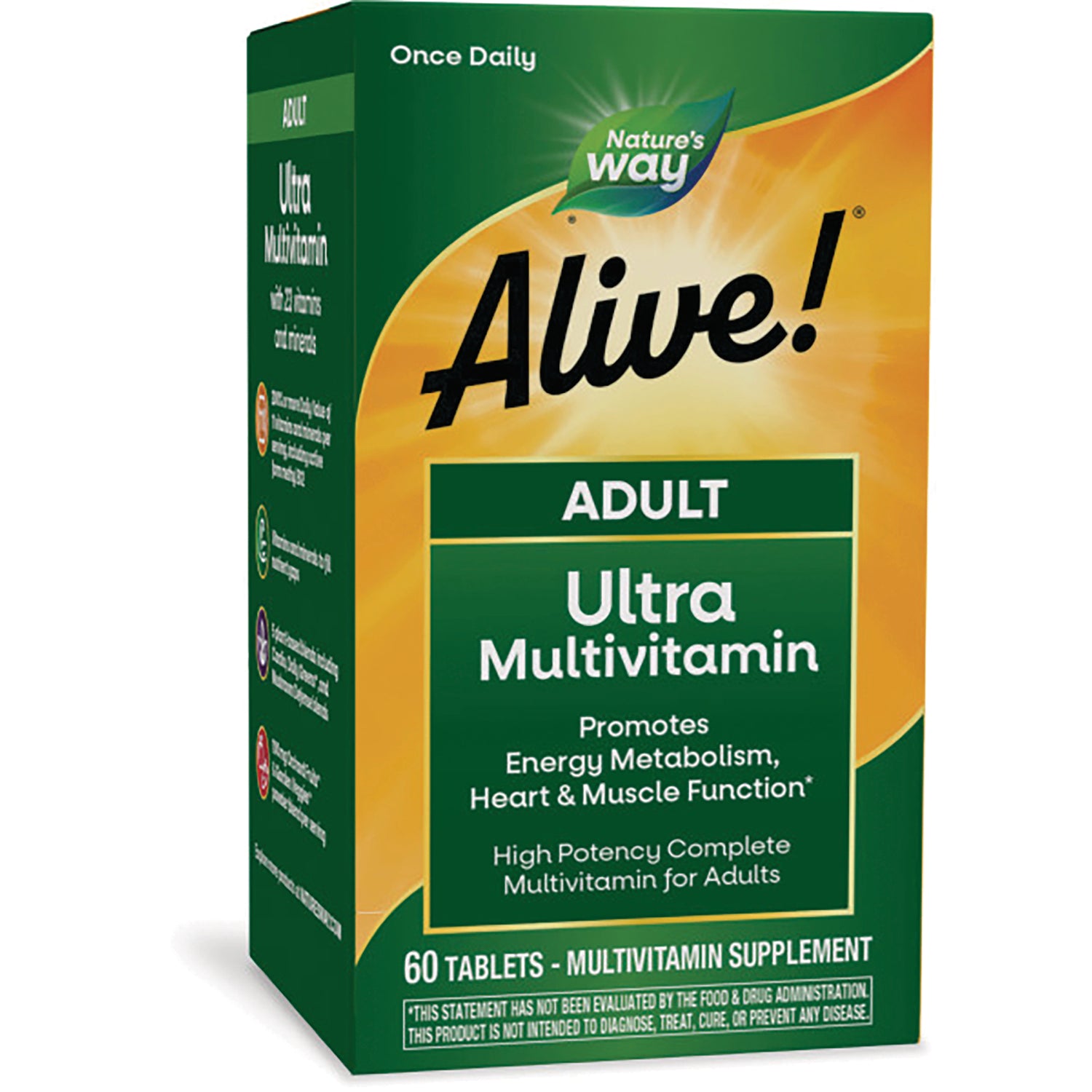 NW712 | Nature's Way Alive! Adult Ultra Multivitamin 60 tablets front-facing box