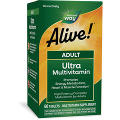 NW712 | Nature's Way Alive! Adult Ultra Multivitamin 60 tablets front-facing box