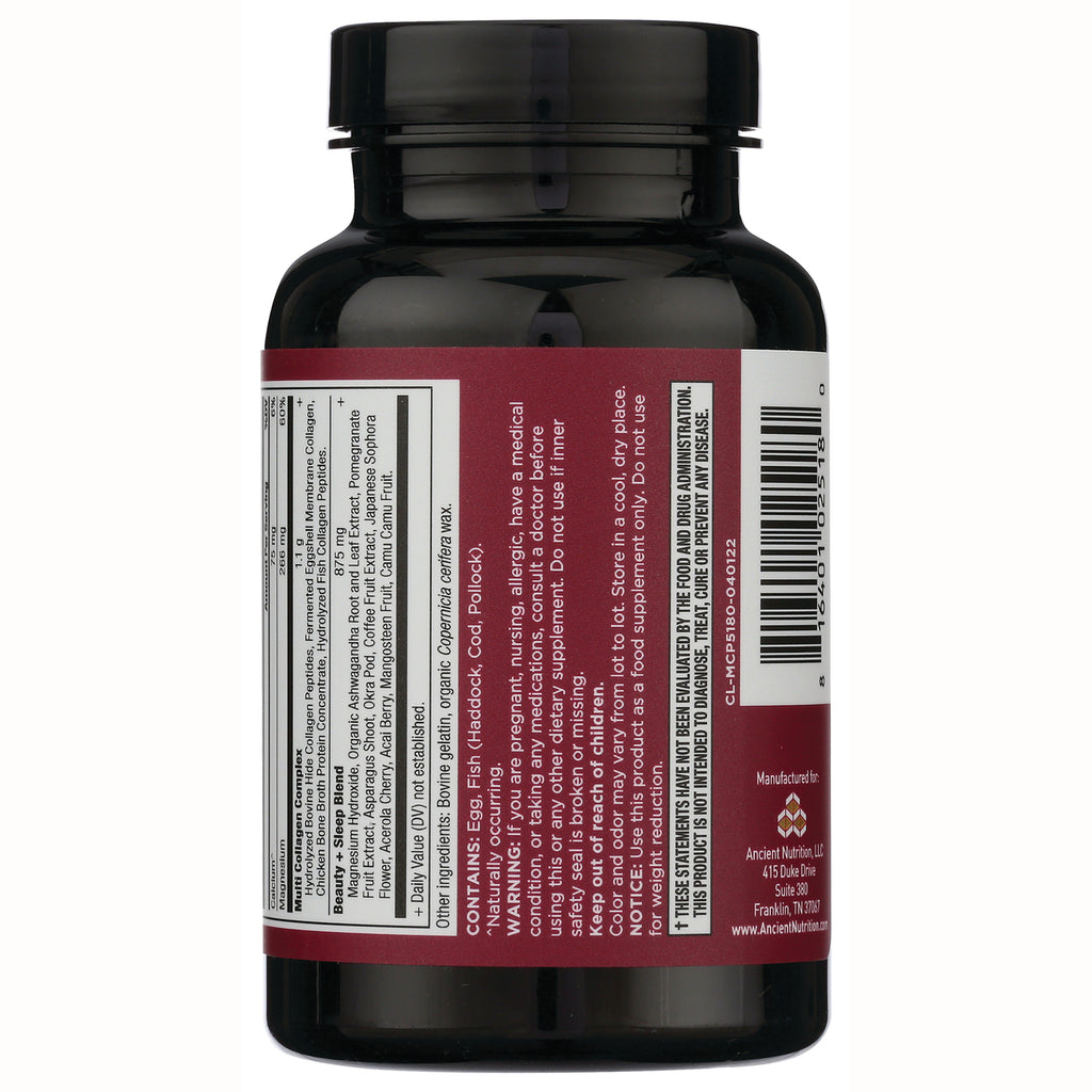 ATN064 | Back label with supplement facts, ingredients, warnings, and barcode - Thumbnail