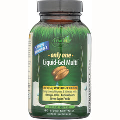 IR086 | Irwin Naturals only one Liquid-Gel Multi bottle without iron, 60 liquid soft-gels