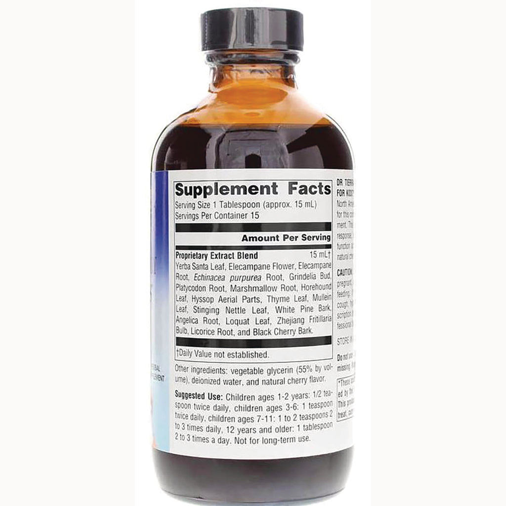 PF257 | back label showing Supplement Facts panel and ingredient list on brown liquid bottle - Thumbnail