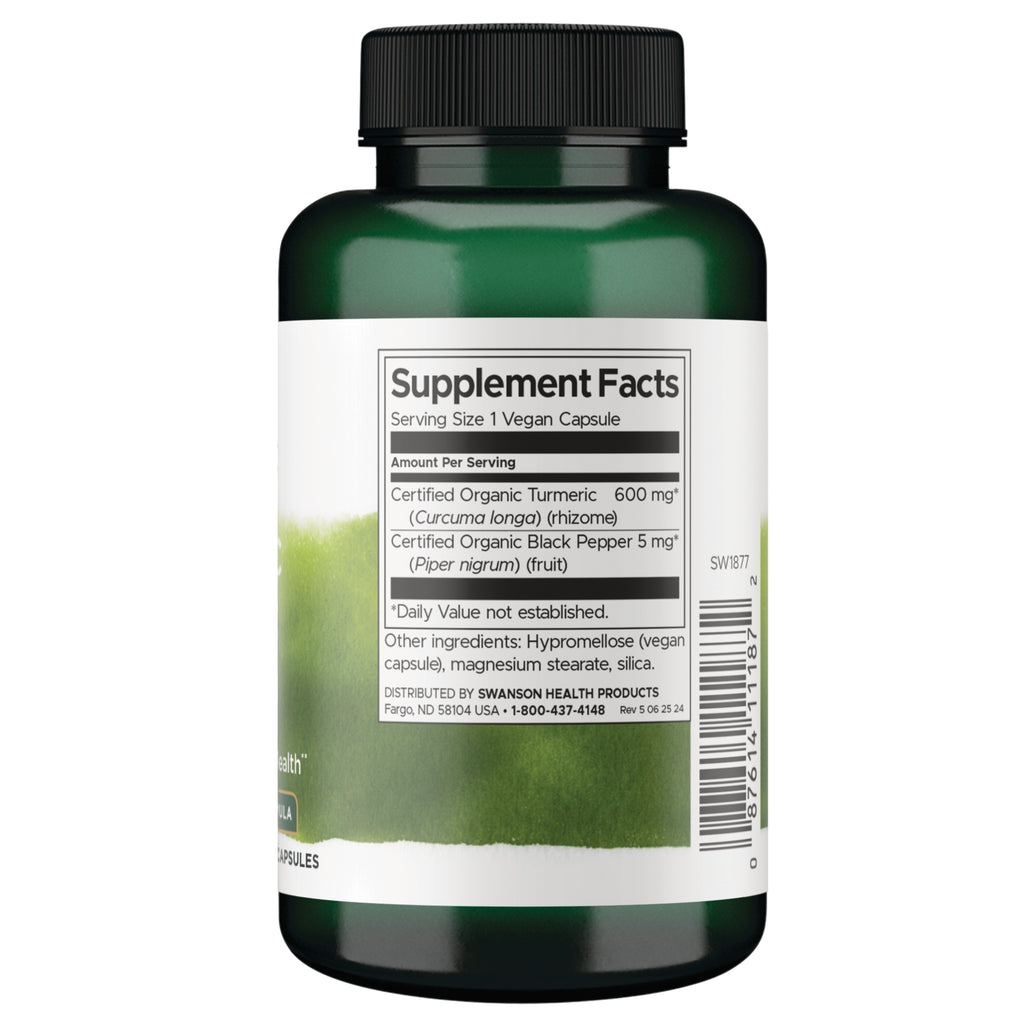 SW1877 | Back label with Supplement Facts panel and serving information - Thumbnail