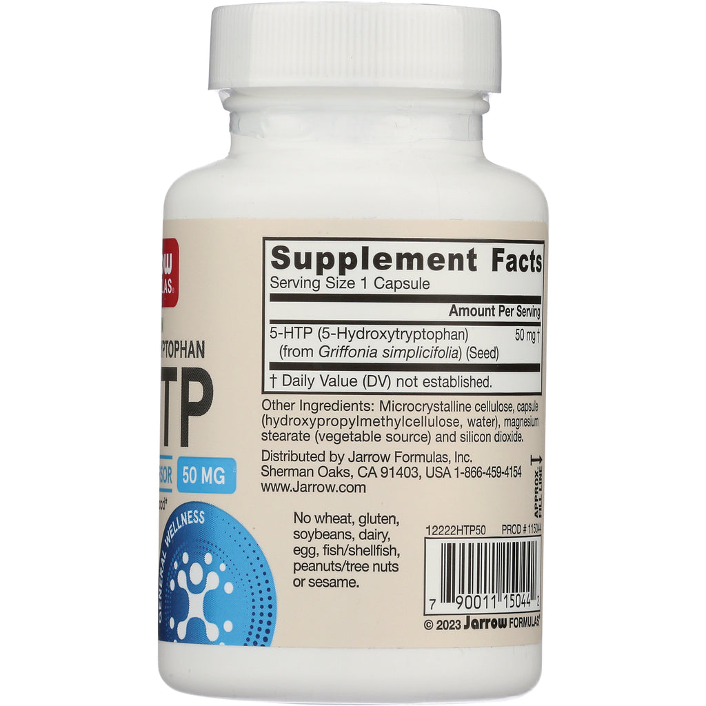 JR061 | back label of white supplement bottle showing Supplement Facts panel, ingredients and barcode - Thumbnail