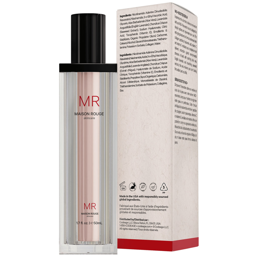 CDG062 | bottle and product box back showing Maison Rouge branding, usage directions and refillable packaging text - Thumbnail