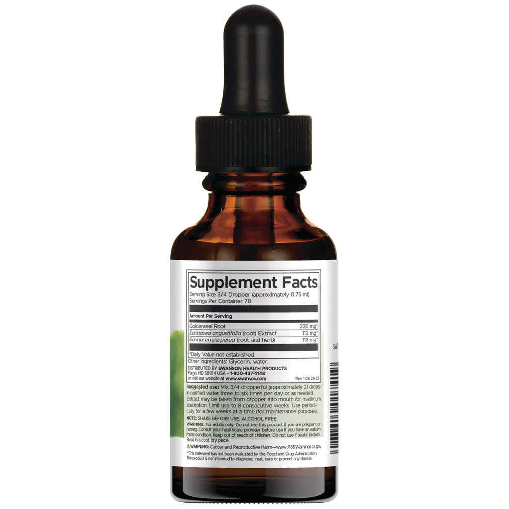 SW741 | Supplement Facts 3/4 dropper - Thumbnail