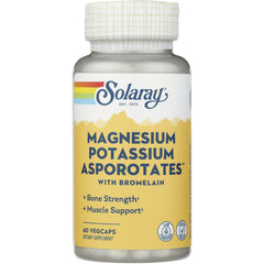 SLR374 | Solaray Magnesium Potassium Asporotates with Bromelain, 60 VegCaps dietary supplement