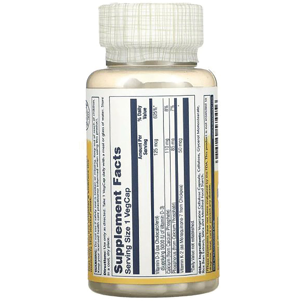 SLR470 | Bottle back showing Supplement Facts label with serving size 1 VegCap nutrition panel - Thumbnail