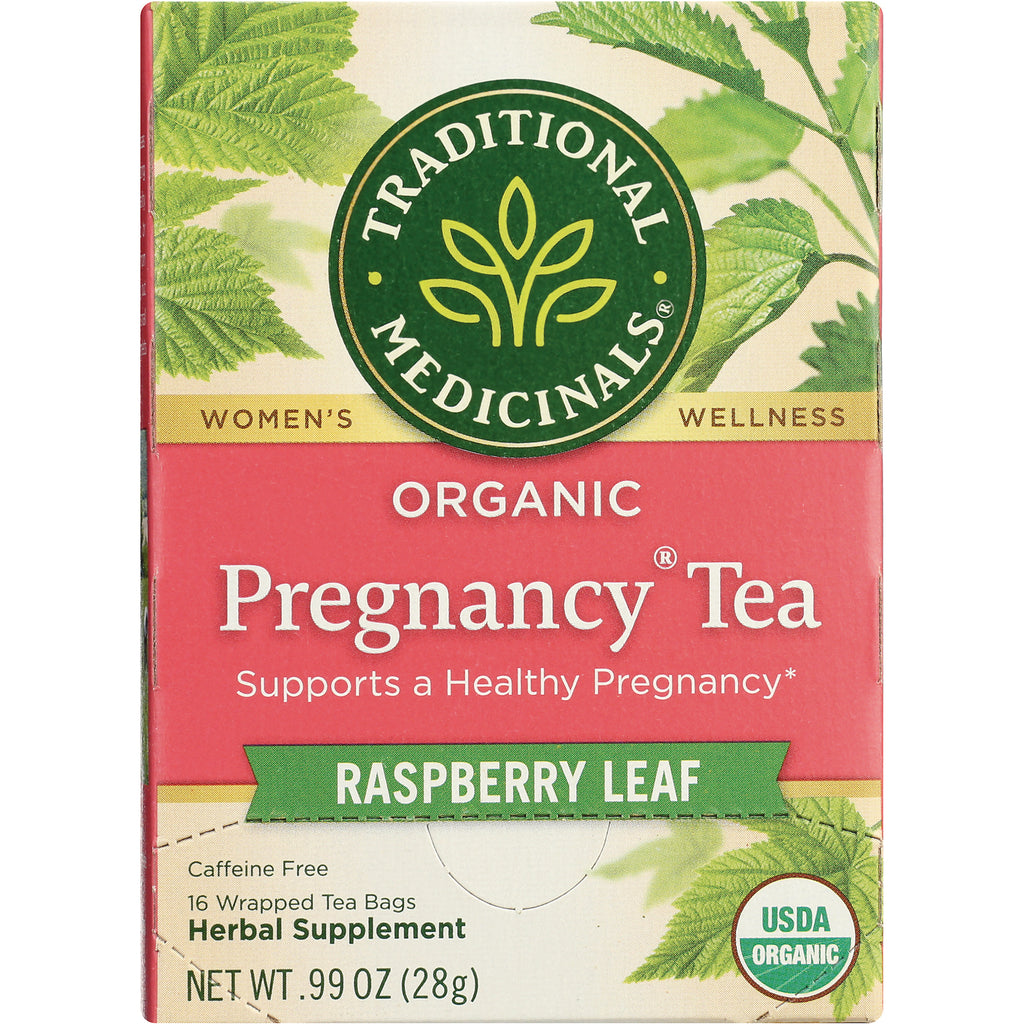 TMD025 | Traditional Medicinals Organic Pregnancy Tea, Raspberry Leaf, front of box - Thumbnail