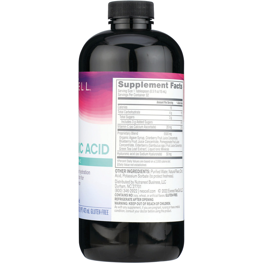 NEC010 | Back of dark supplement bottle showing Supplement Facts panel and other ingredients - Thumbnail