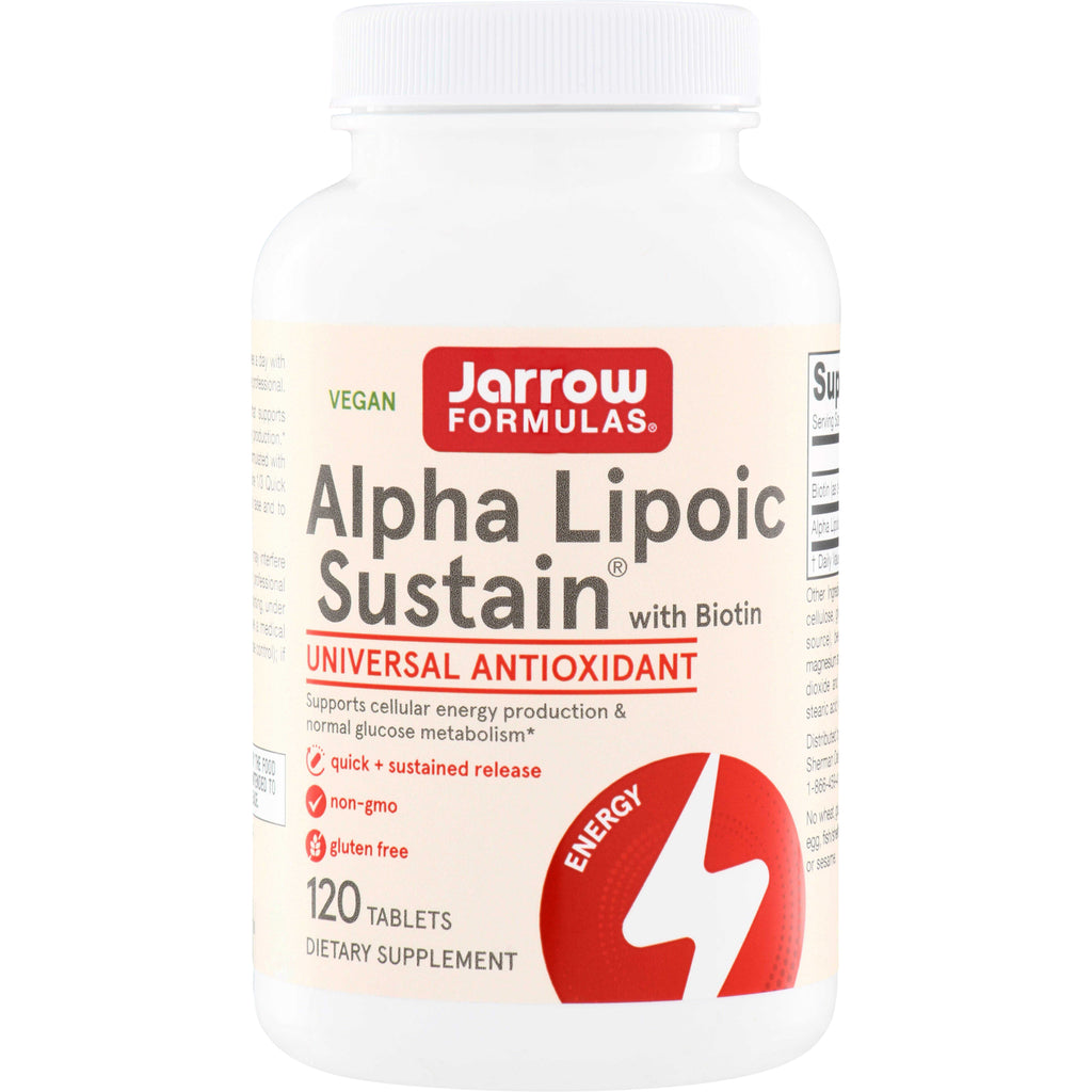 JR312 | Jarrow Formulas Alpha Lipoic Sustain with Biotin, 120 tablets - Thumbnail