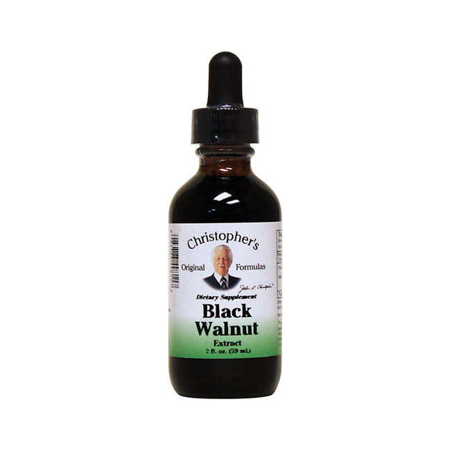 DCR020 | Dropper bottle of Christopher's Black Walnut Extract 2 fl oz with white and green label