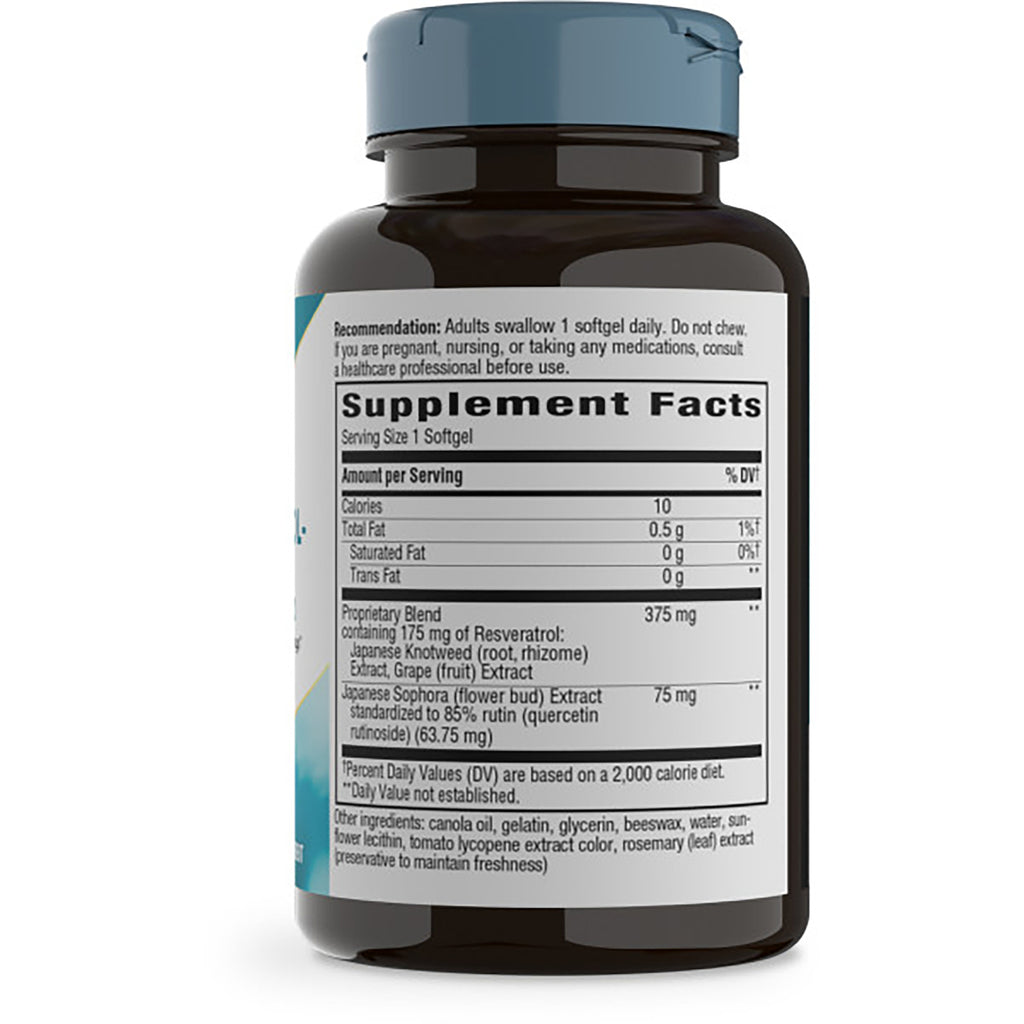 ET434 | back of white supplement bottle showing Supplement Facts label and ingredient list - Thumbnail
