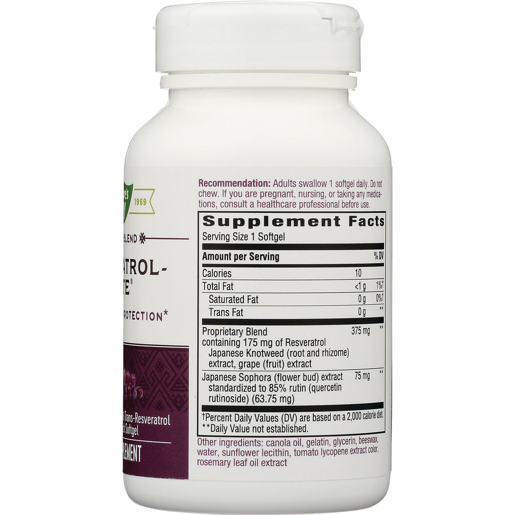 ET434 | back of white supplement bottle showing Supplement Facts label and ingredient list - Thumbnail