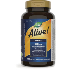 NW1046 | Alive! Men's Ultra Multivitamin 150 tablets bottle front label