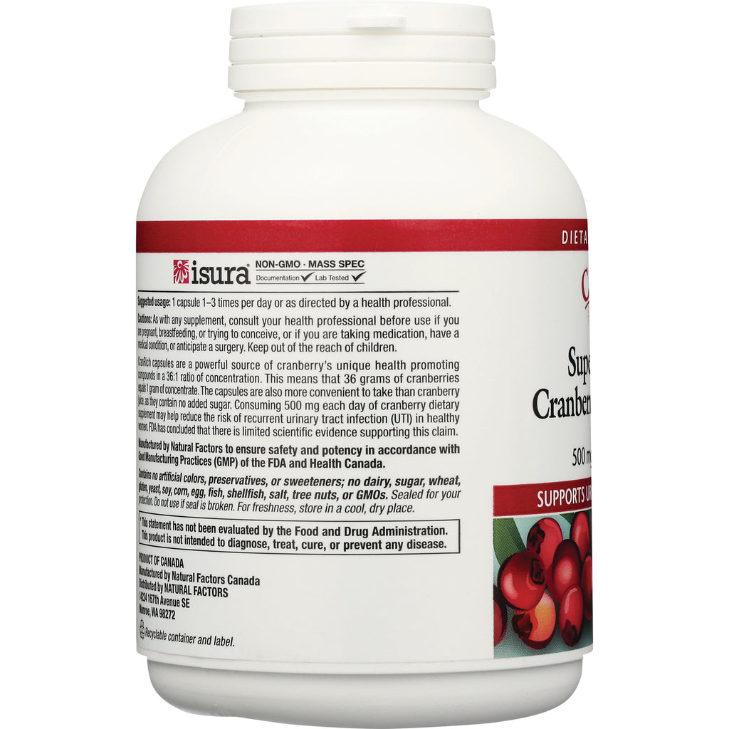 NFC143 | Back label of white supplement bottle showing usage instructions, ingredients, isura logo and FDA disclaimer - Thumbnail