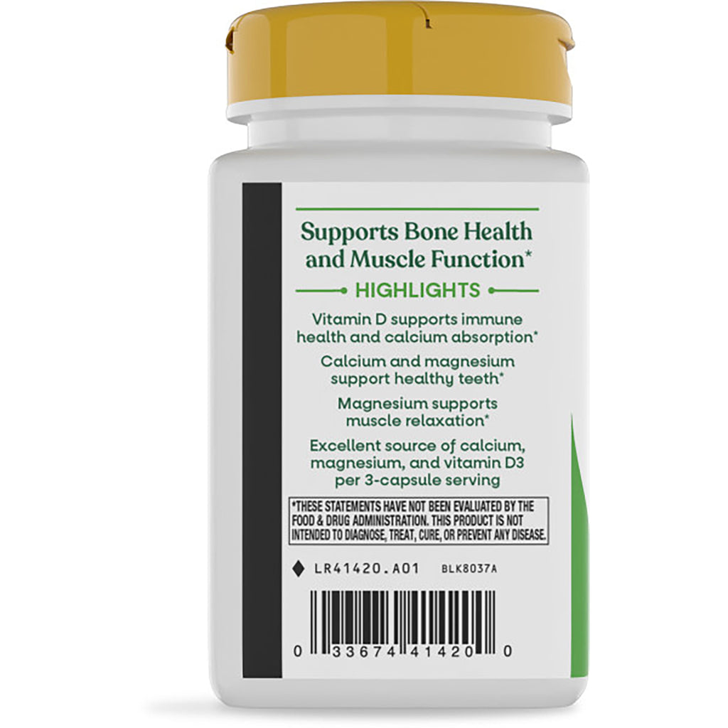 NW372 | Back label of white supplement bottle showing Keep out of reach of children text, GLUTEN FREE, company info and recycling icons - Thumbnail