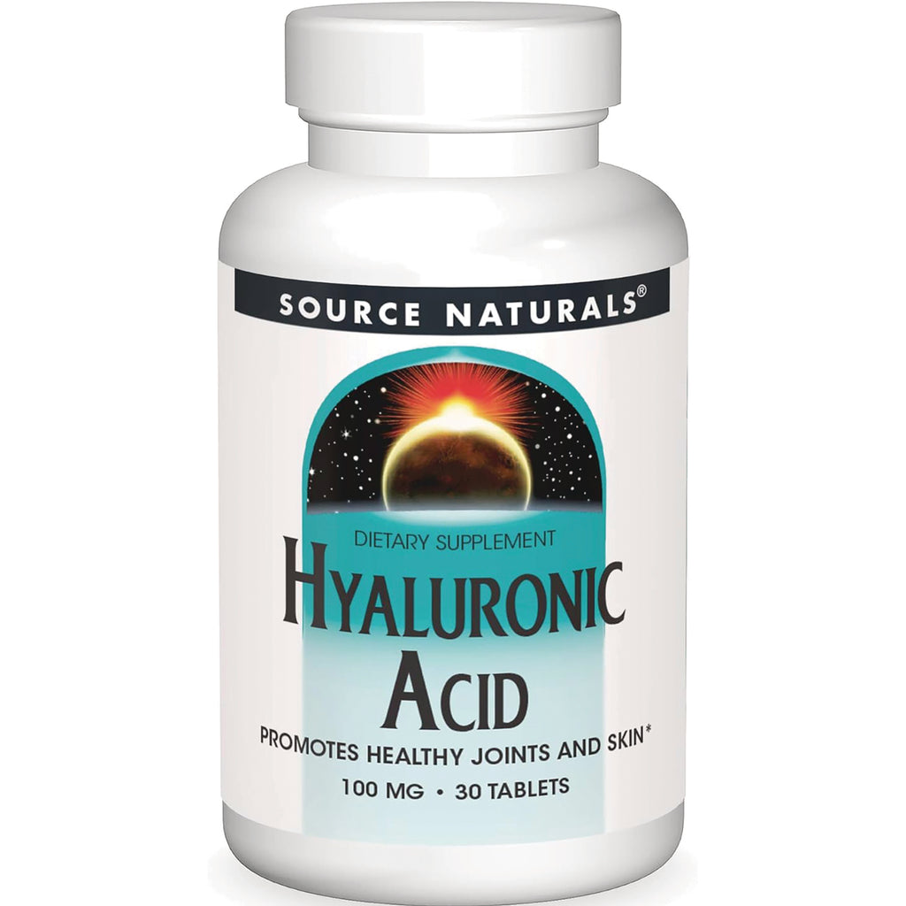 SN740 | Source Naturals Hyaluronic Acid dietary supplement, 100 mg, 30 tablets - Thumbnail