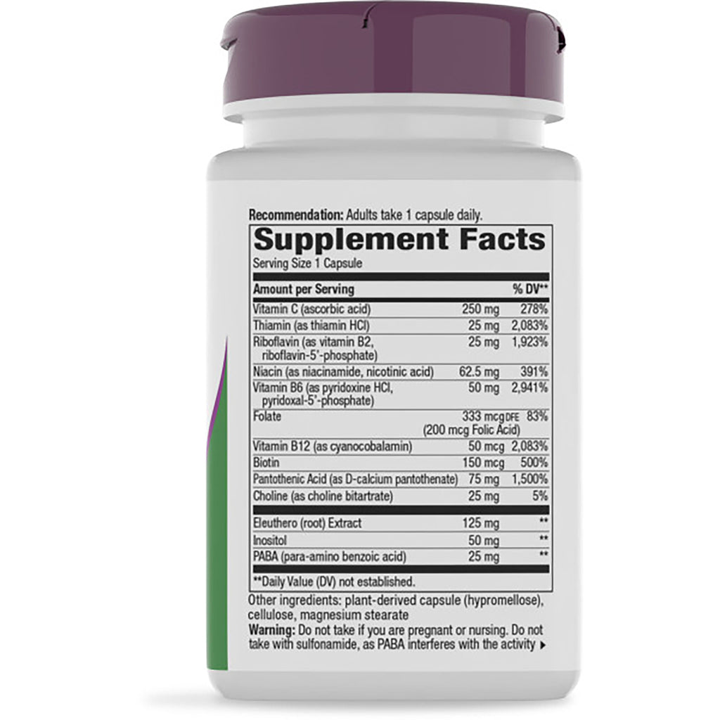 NW554 | Back label showing Supplement Facts panel and ingredient list on a dark supplement bottle - Thumbnail