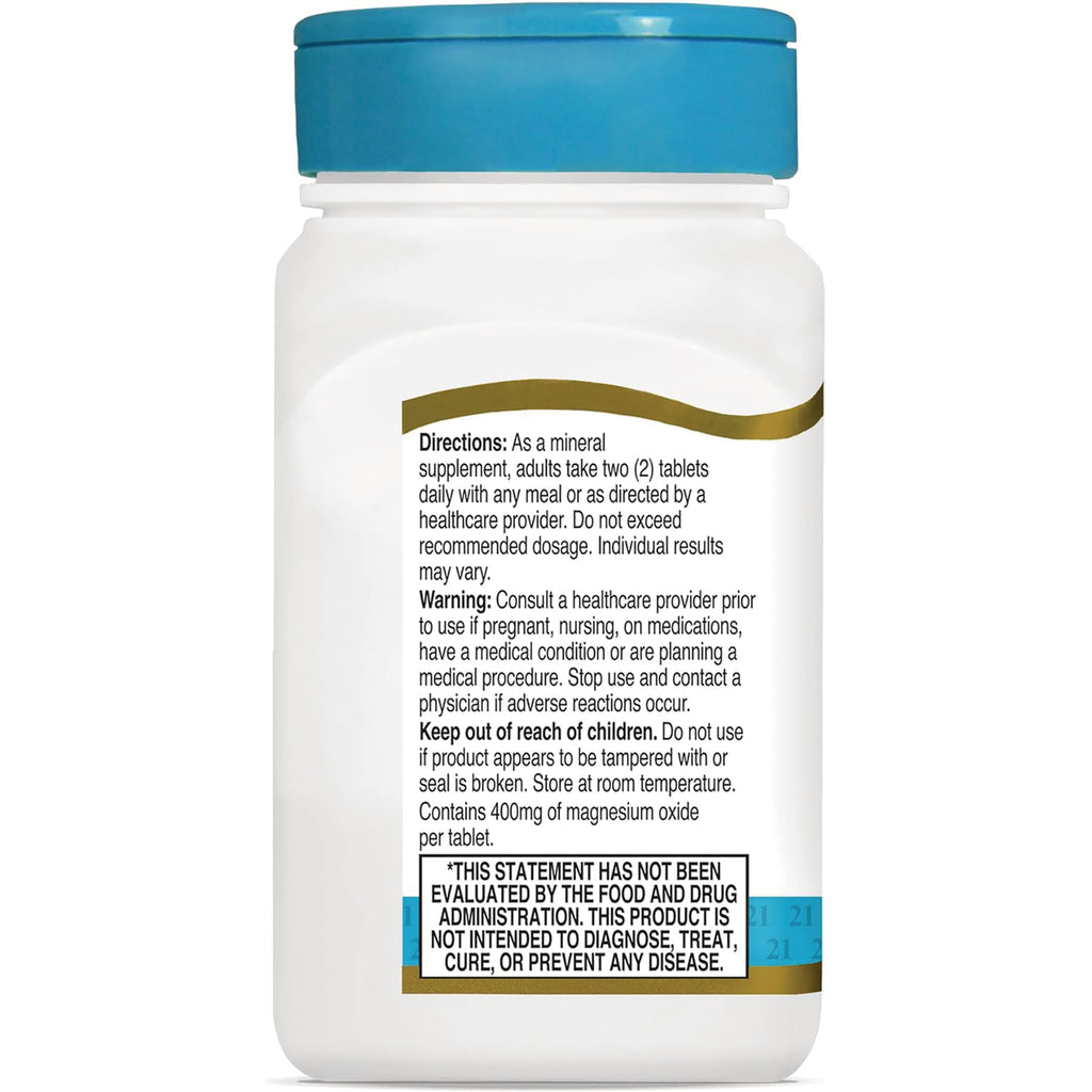 CNT105 | back label of white supplement bottle showing directions, warnings, and FDA disclaimer - Thumbnail