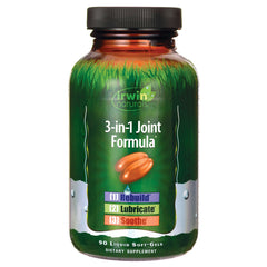 IR104 | Irwin Naturals 3-in-1 Joint Formula bottle front view showing label 90 Liquid Soft-Gels