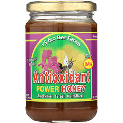 YS021 | YS Eco Bee Farms Antioxidant Power Honey jar, Pure Raw, Ultimate Blend, Buckwheat, Forest, Multi-floral