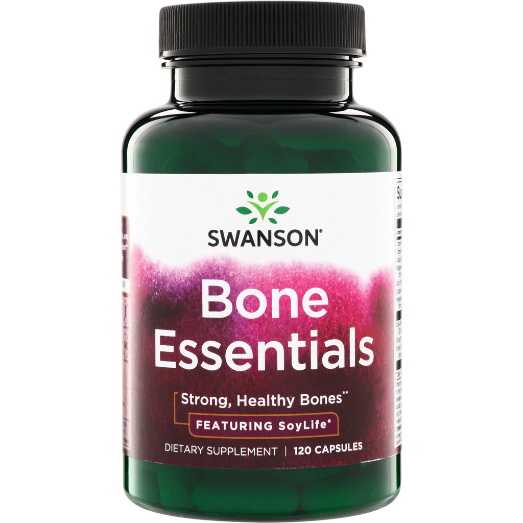 SWC107 | Swanson Bone Essentials dietary supplement, 120 capsules; Strong, Healthy Bones featuring SoyLife - Thumbnail