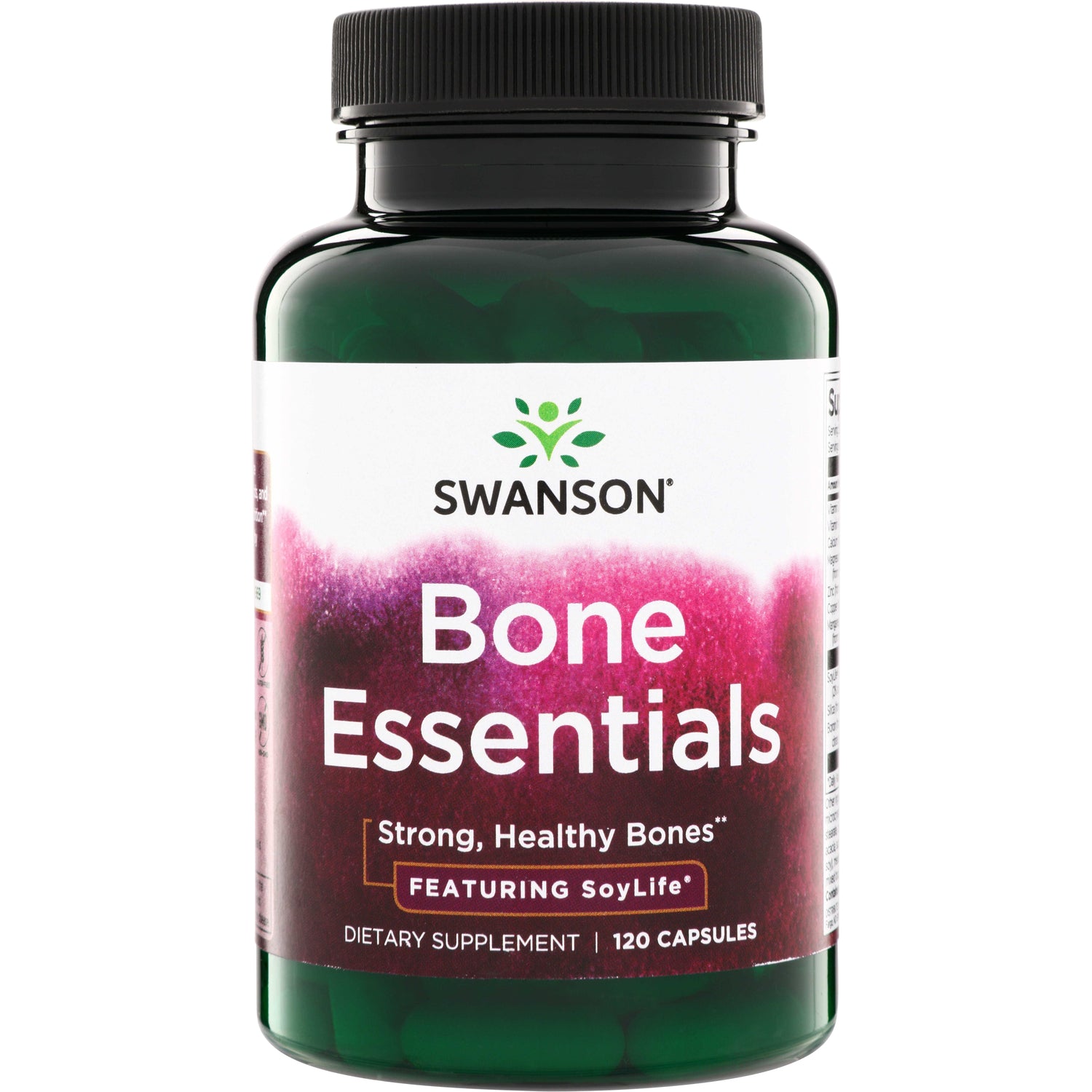 SWC107 | Swanson Bone Essentials dietary supplement, 120 capsules; Strong, Healthy Bones featuring SoyLife