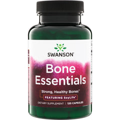 SWC107 | Swanson Bone Essentials dietary supplement, 120 capsules; Strong, Healthy Bones featuring SoyLife