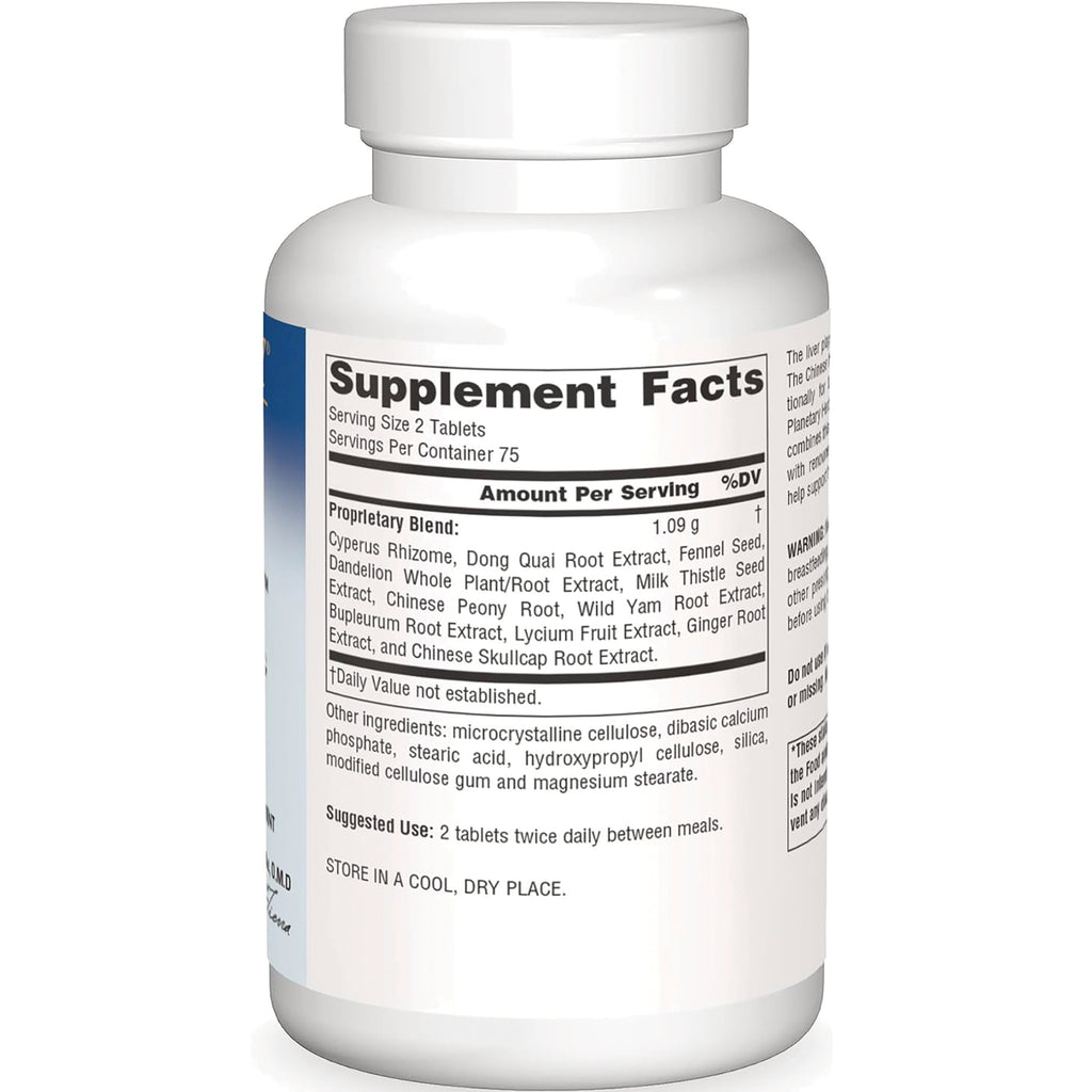 PF042 | white supplement bottle back showing Supplement Facts panel, ingredient list, and suggested use text - Thumbnail