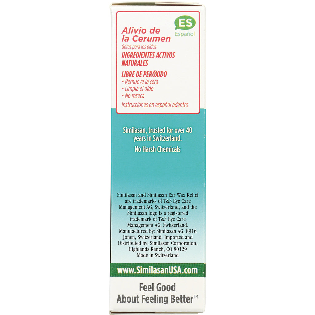 SM006 | Spanish panel: Alivio de la Cerumen ear drops, natural active ingredients, peroxide-free, ES Espaol - Thumbnail