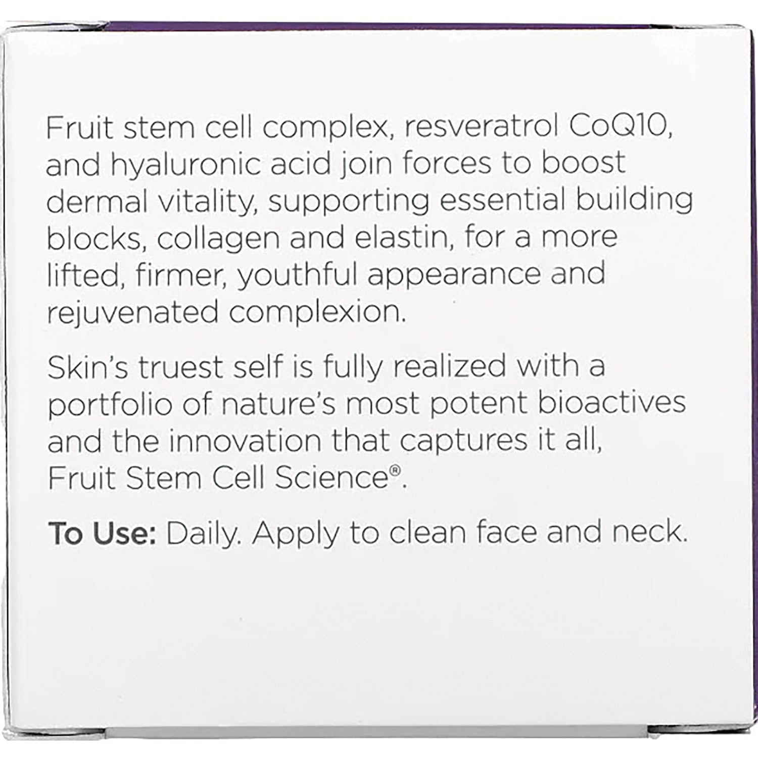 ADN032 | Back of product box with ingredient and benefit text and usage: \