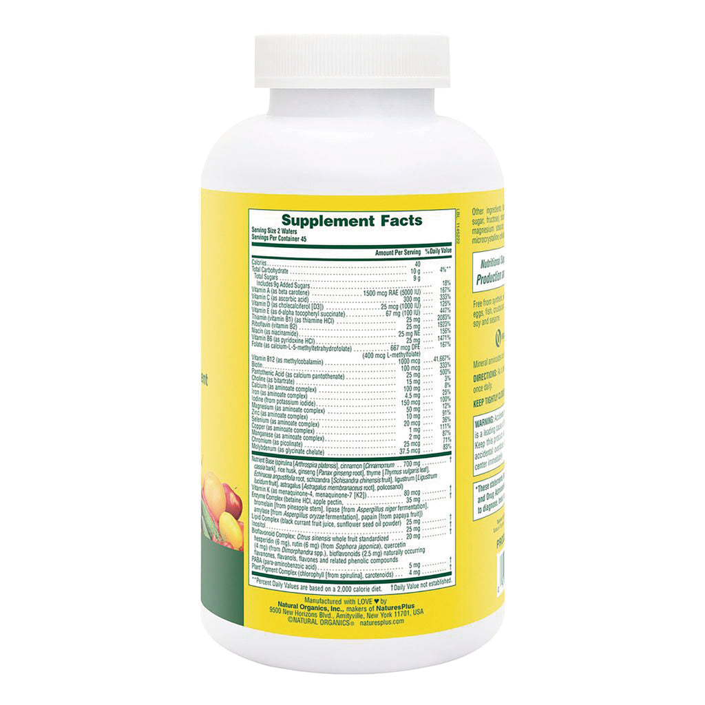 NTP060 | Back label of supplement bottle with Supplement Facts label - Thumbnail