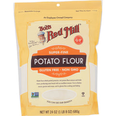 BOB439 | Bob's Red Mill super-fine potato flour bag labeled Gluten Free Non GMO, 24 oz
