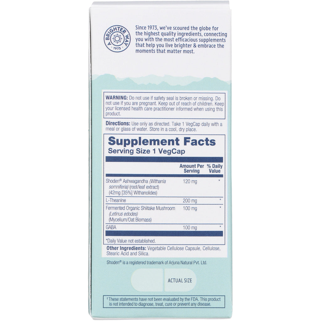 SLR486 | Back label with Supplement Facts, directions, and warnings; serving size 1 VegCap - Thumbnail