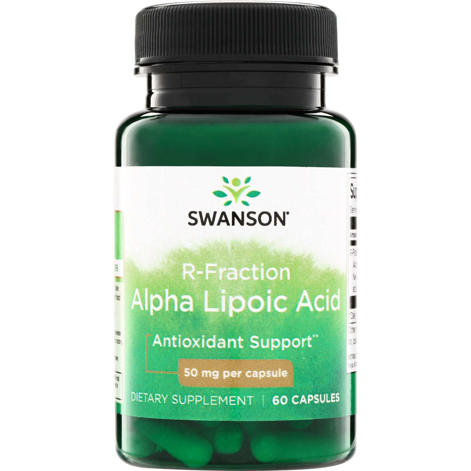 SWU251 | Swanson R-Fraction Alpha Lipoic Acid, Antioxidant Support, 50 mg per capsule, 60 capsules