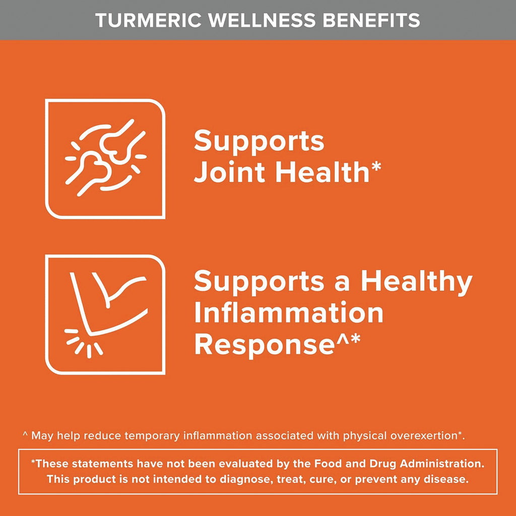 QNL018 | Turmeric wellness benefits infographic with joint health and inflammation response claims - Thumbnail