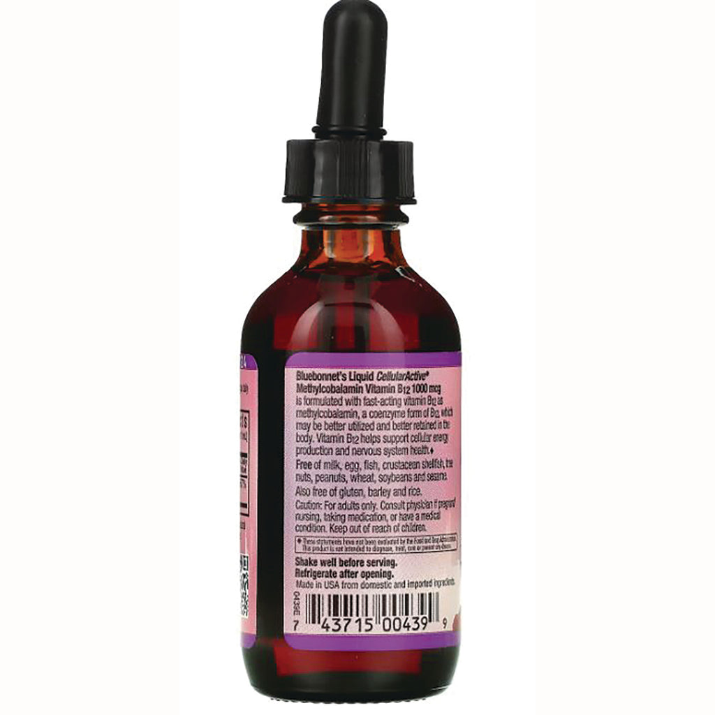 BLU094 | Back label of amber dropper bottle showing ingredient and usage text and barcode - Thumbnail