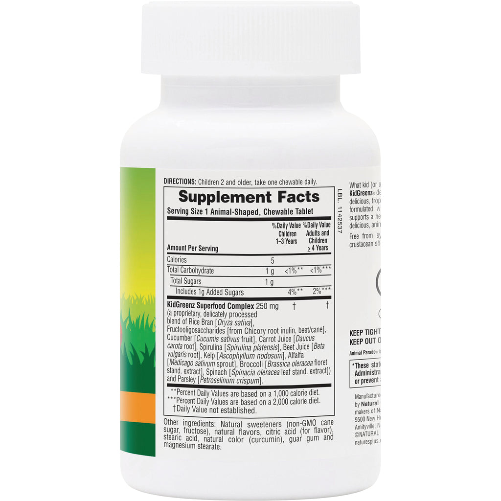 NTP071 | Back of white supplement bottle showing Supplement Facts panel and ingredients label with green accent - Thumbnail