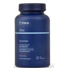 TM115 | Trace Zinc Gummies bottle, elderberry flavor, 60 gummies; promotes growth, supports immunity and digestive health