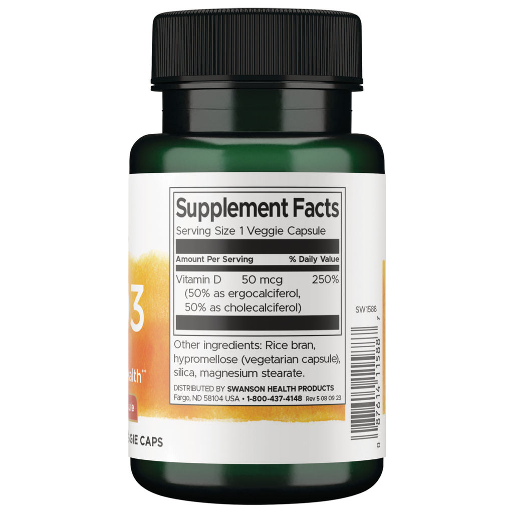 SW1588 | Back label with Supplement Facts and serving information - Thumbnail
