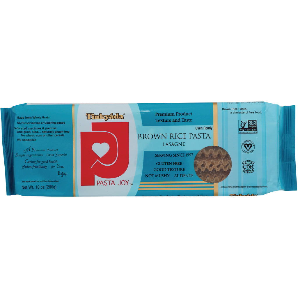 TKY009 | Tinkyada Pasta Joy Brown Rice Pasta Lasagne, gluten-free, 10 oz package front - Thumbnail