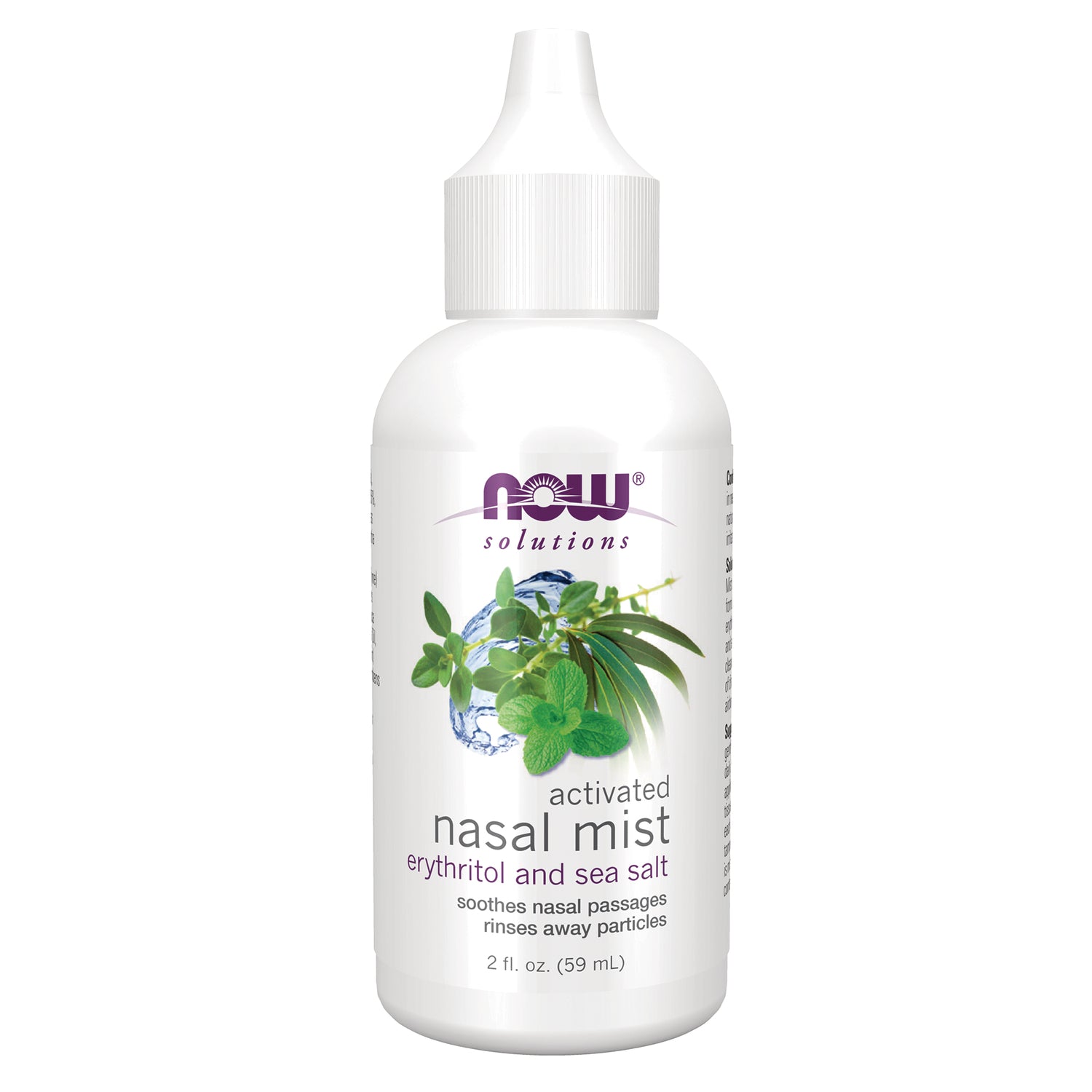 NWF402 | NOW Solutions activated nasal mist with erythritol and sea salt, 2 fl oz
