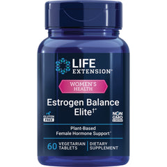 LE597 | Life Extension Estrogen Balance Elite women's health supplement, plant-based female hormone support, 60 vegetarian tablets