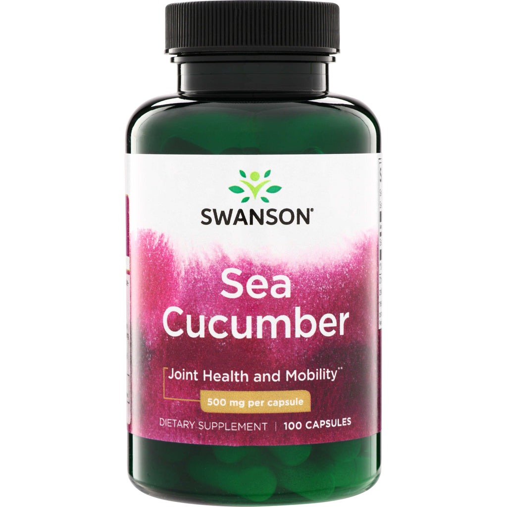 SW875 | Swanson Sea Cucumber supplement, Joint Health and Mobility, 500 mg per capsule, 100 capsules - Thumbnail
