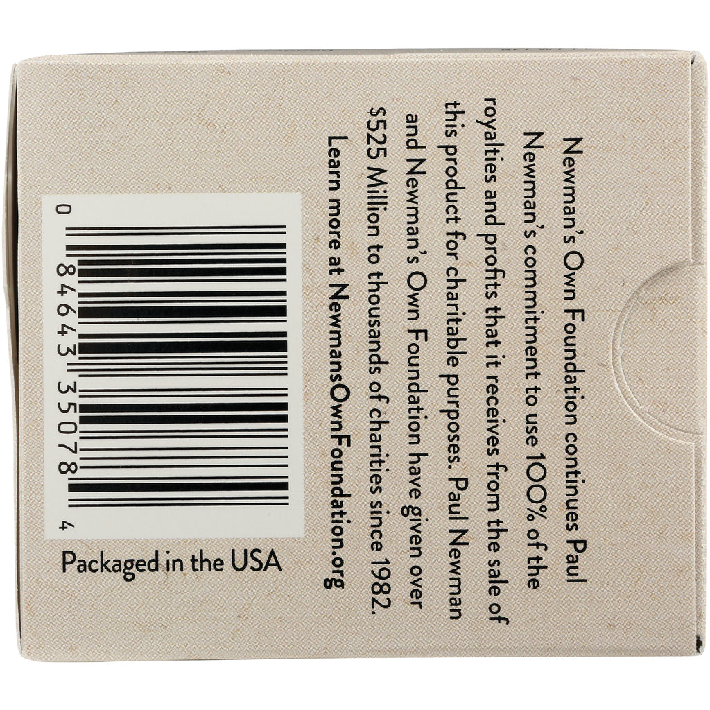 NWM042 | box back showing barcode and Newman's Own Foundation charity text, labeled Packaged in the USA - Thumbnail
