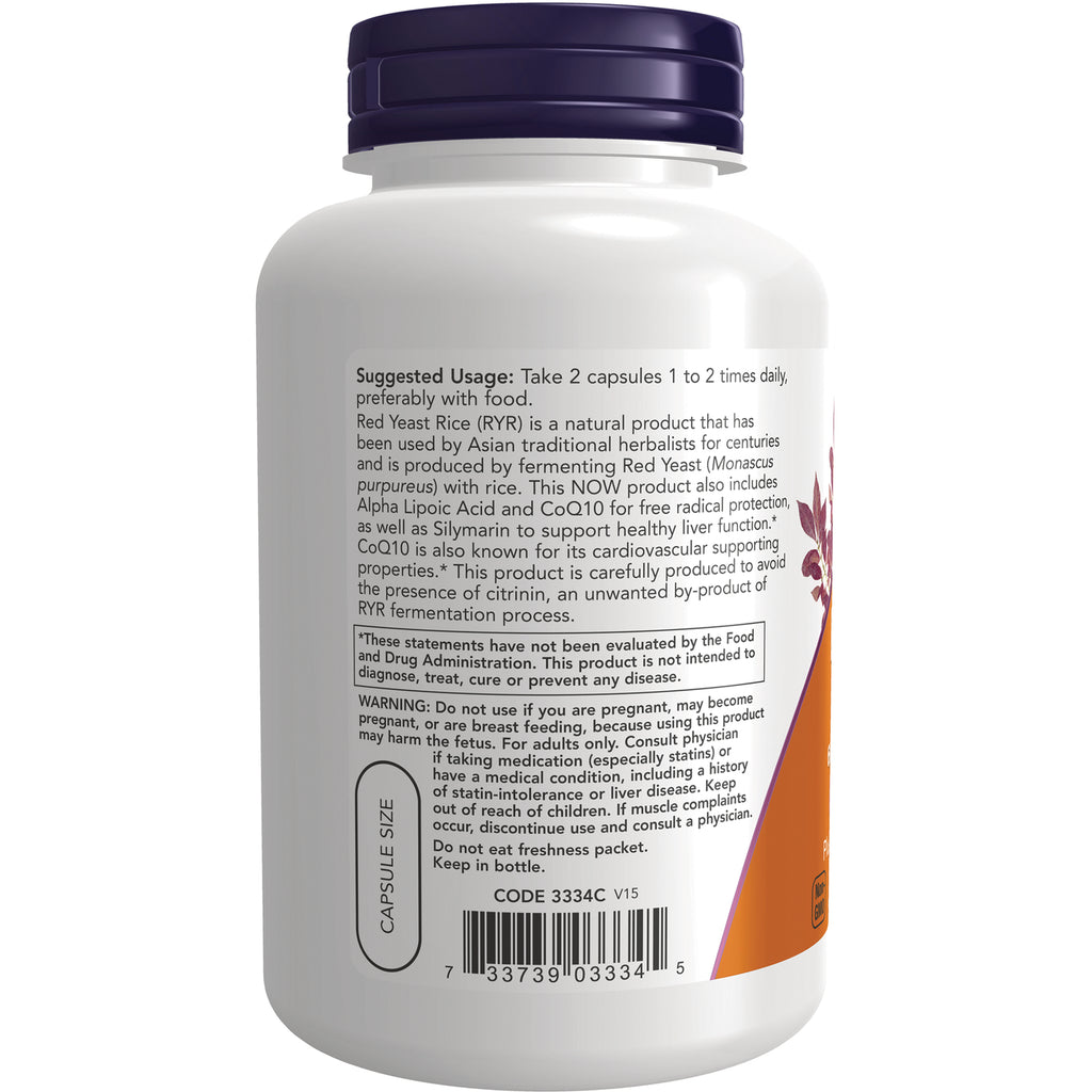 NWF347 | Back label of white supplement bottle showing suggested usage, warnings, capsule size and barcode - Thumbnail